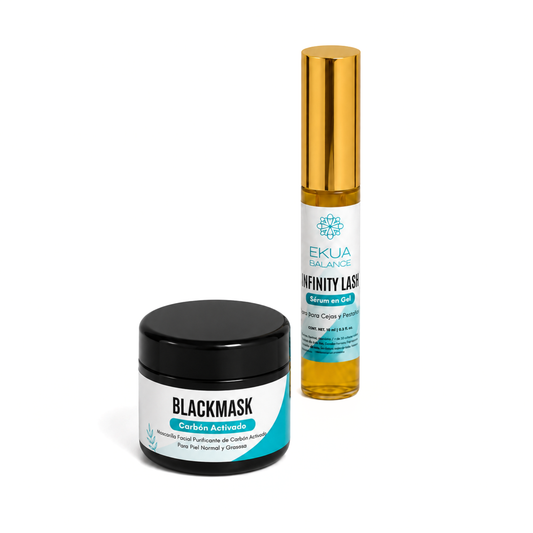 Rutina Limpieza Profunda BlackMask + Pestañas Infinity Lash Ekua Balance