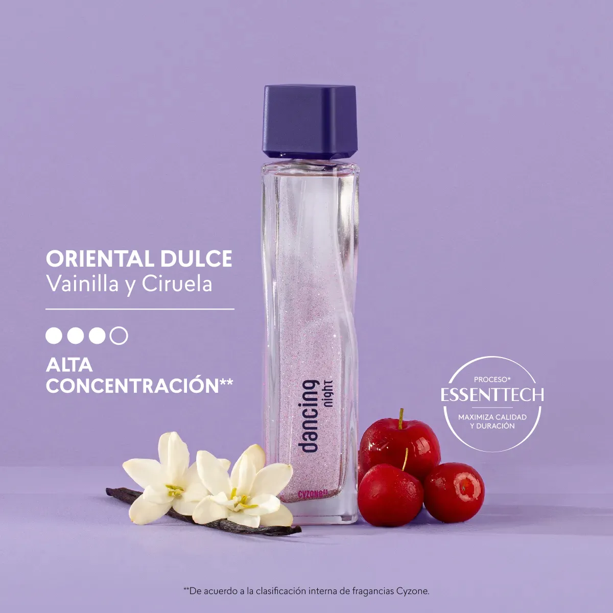 Perfume Dancing Night Eau de Parfum Colonia Femenina Cyzone 90ml