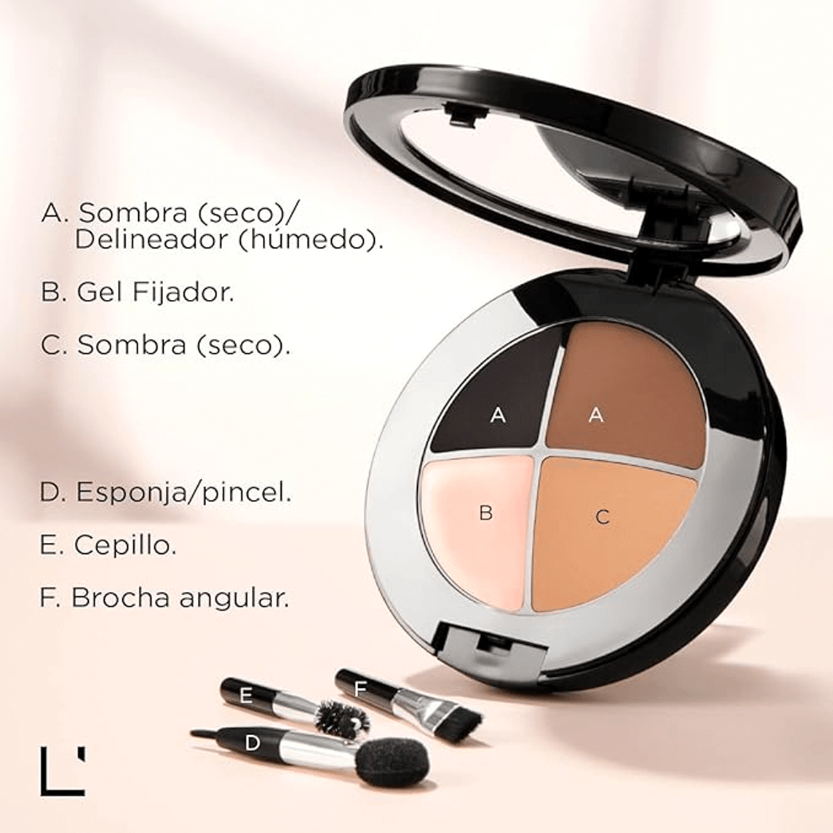 Set Estuche Perfeccionador Para Cejas Y Ojos L'bel 4.4g