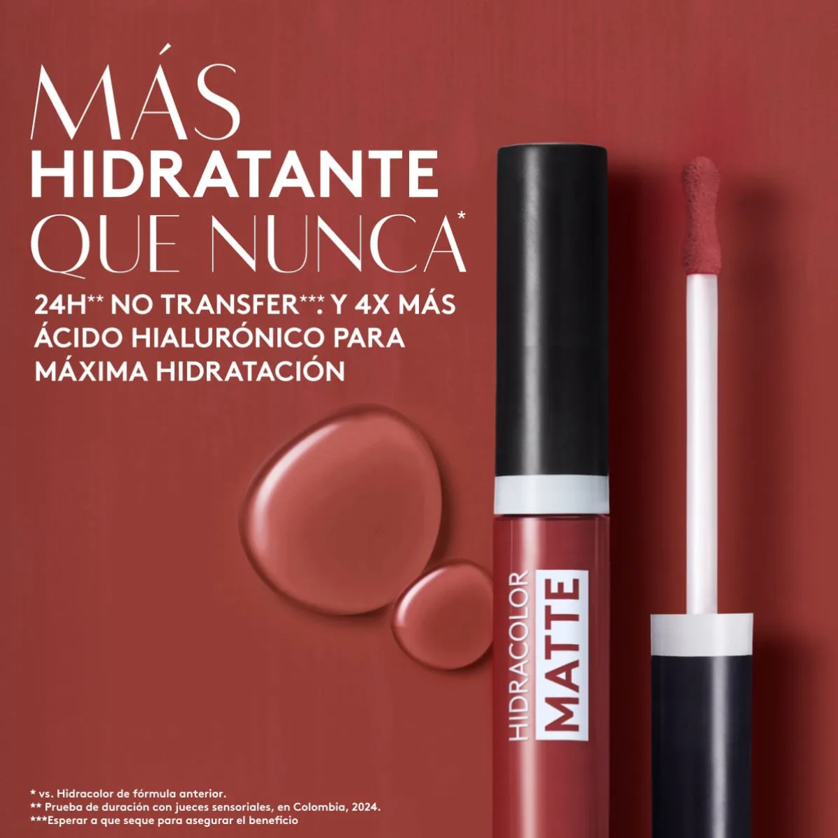 Labial Líquido Hidracolor Matte - Nude Latte Ésika 6ml