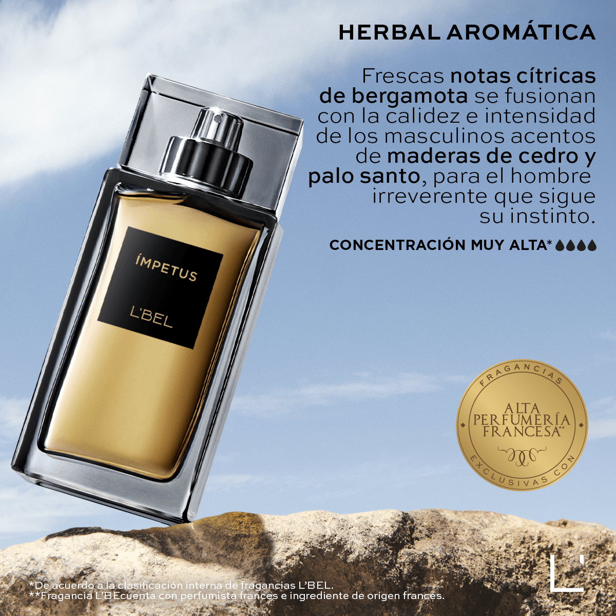 Perfume Masculino Ímpetus L'Bel 100ml