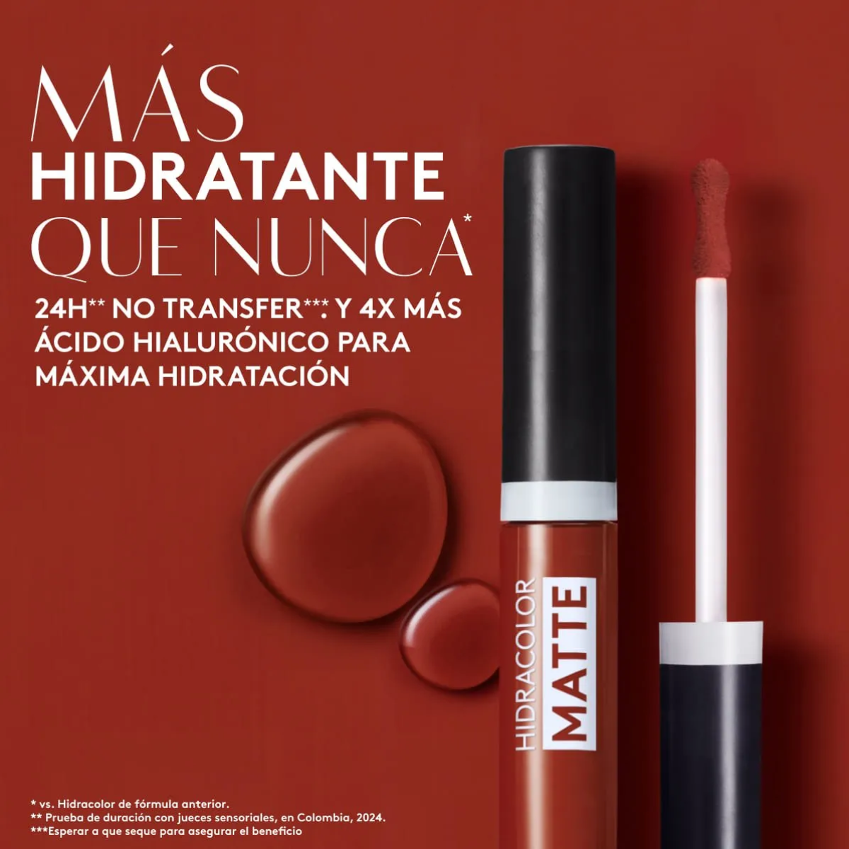 Labial Líquido Hidracolor Matte - Pimienta Caliente Ésika 6ml