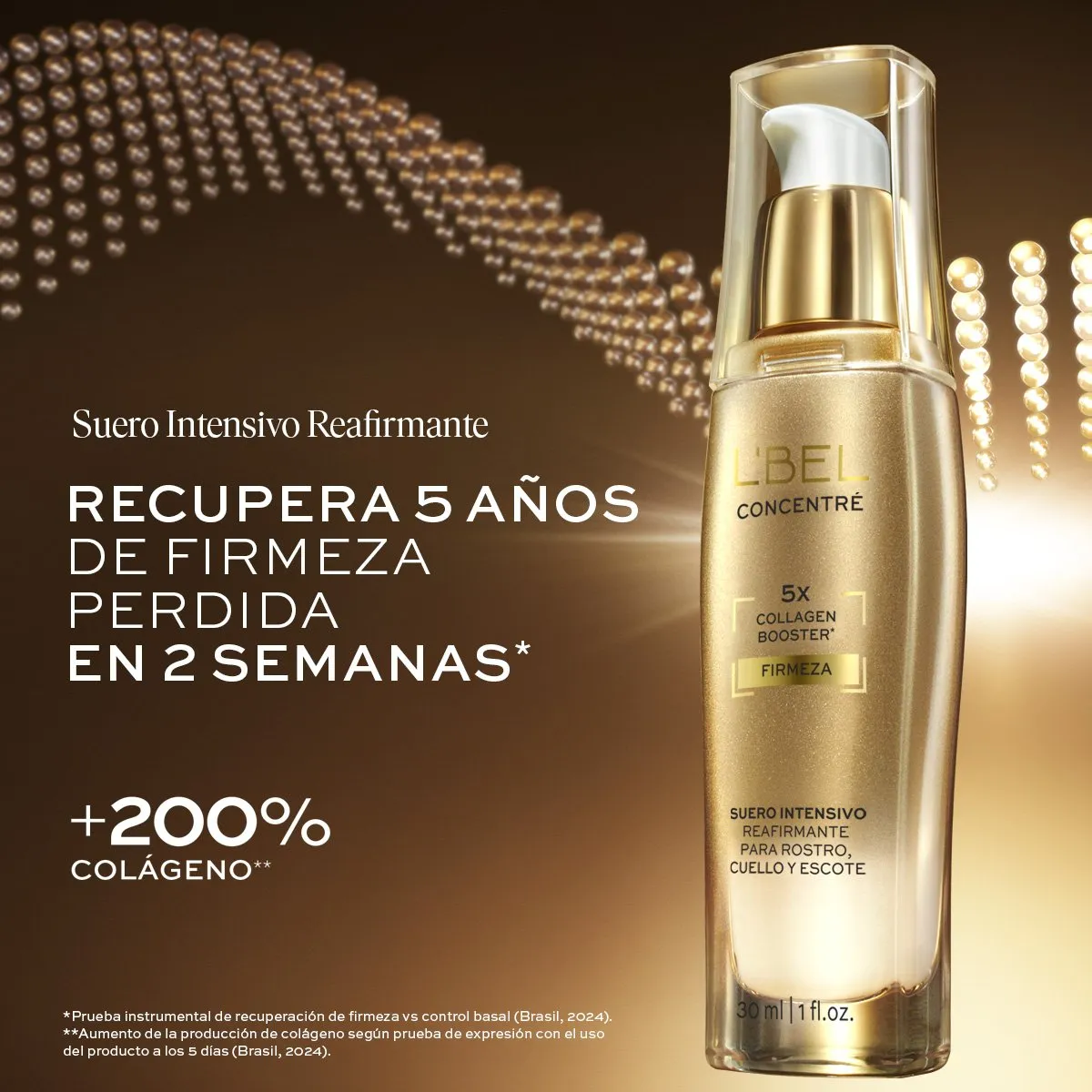 Serum con Colageno Antiedad y Reafirmante Concenté L'Bel 30ml