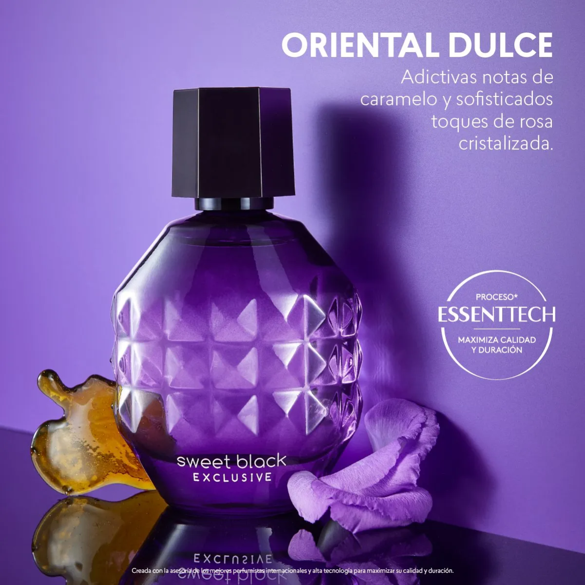 Perfume Sweet Black Exclusive EAU de Parfum Colonia para Dama Cyzone 50ml