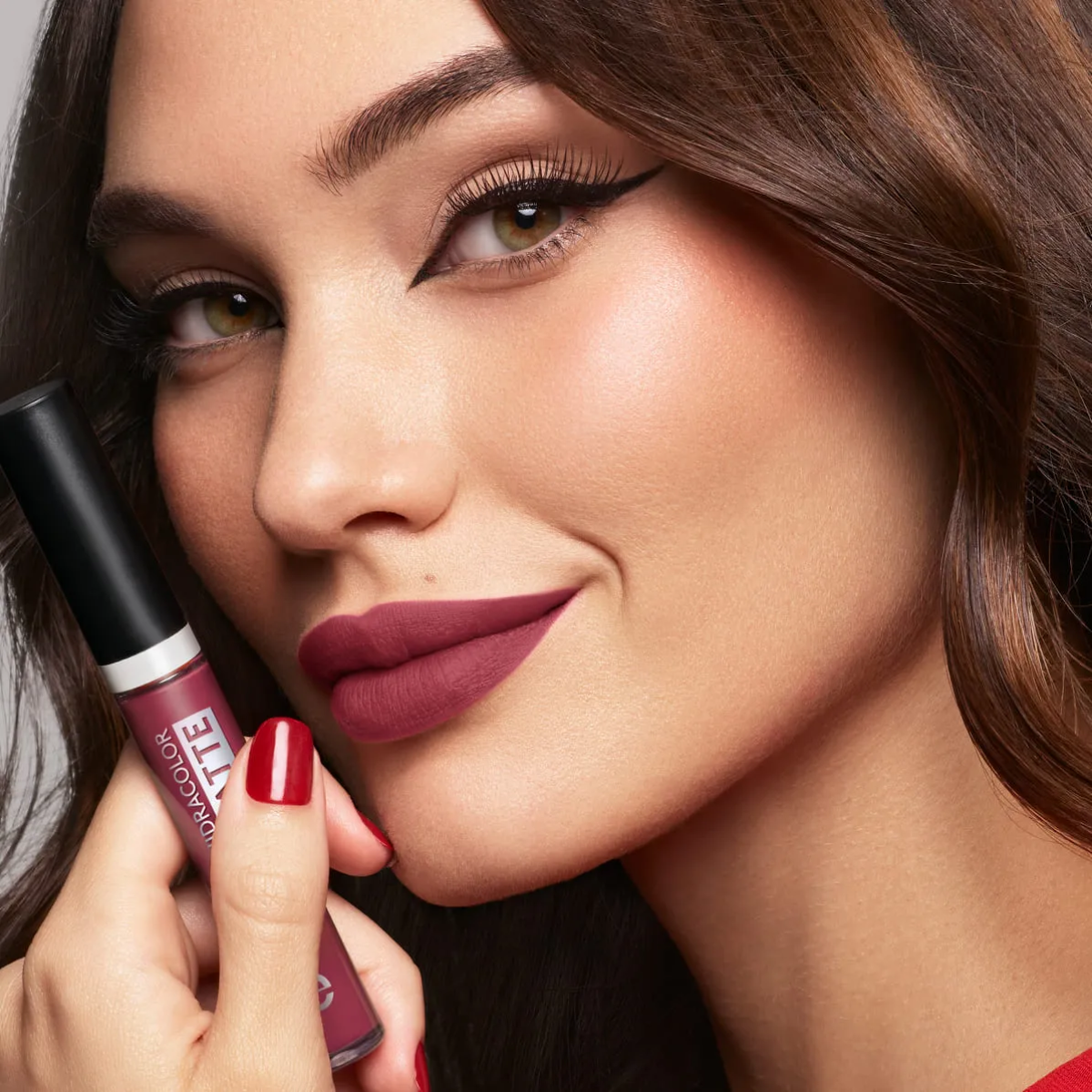 Labial Líquido Hidracolor Matte - Nude Intrépido Ésika 6ml