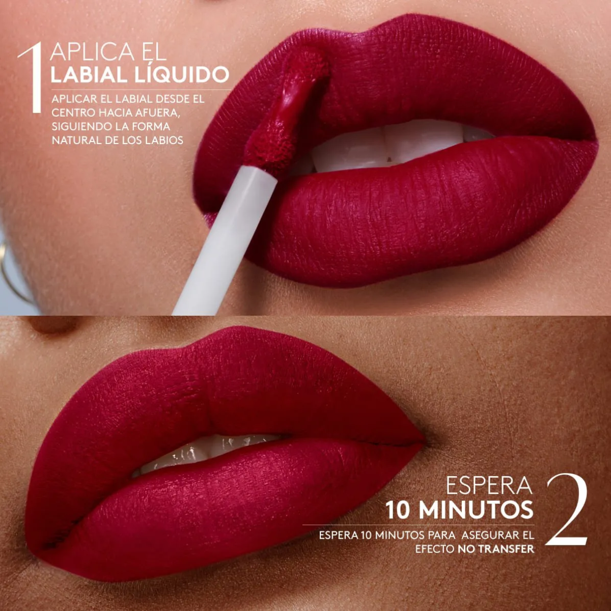 Labial Líquido Hidracolor Matte - Nude Intrépido Ésika 6ml