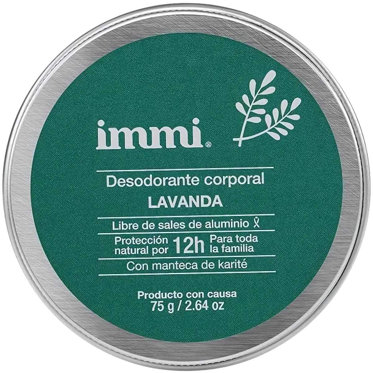 Desodorante Natural para Axilas Lavanda Immi 75 g