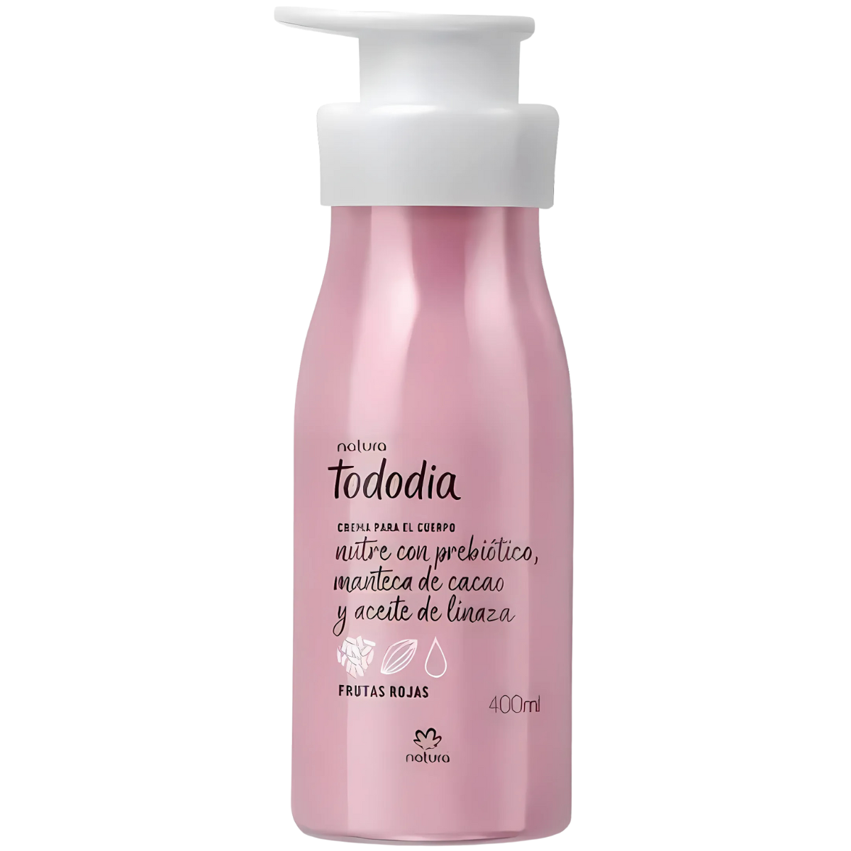 Crema Hidratante Corporal Frutos Rojos Natura Tododia  De 400 Ml